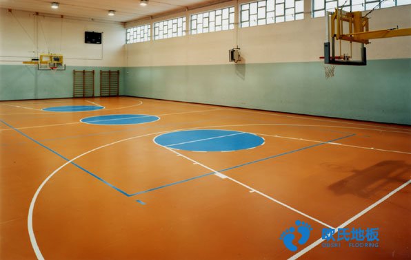 籃球場木地板劃線材料 籃球場地板標準尺寸