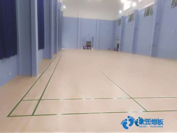 學?；@球館地板沖擊測試