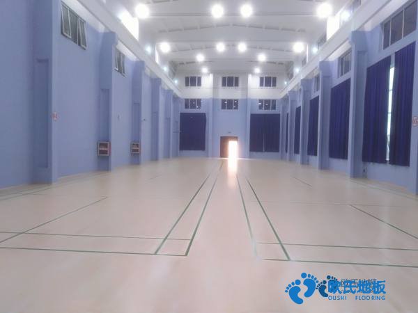 學?；@球館地板沖擊測試